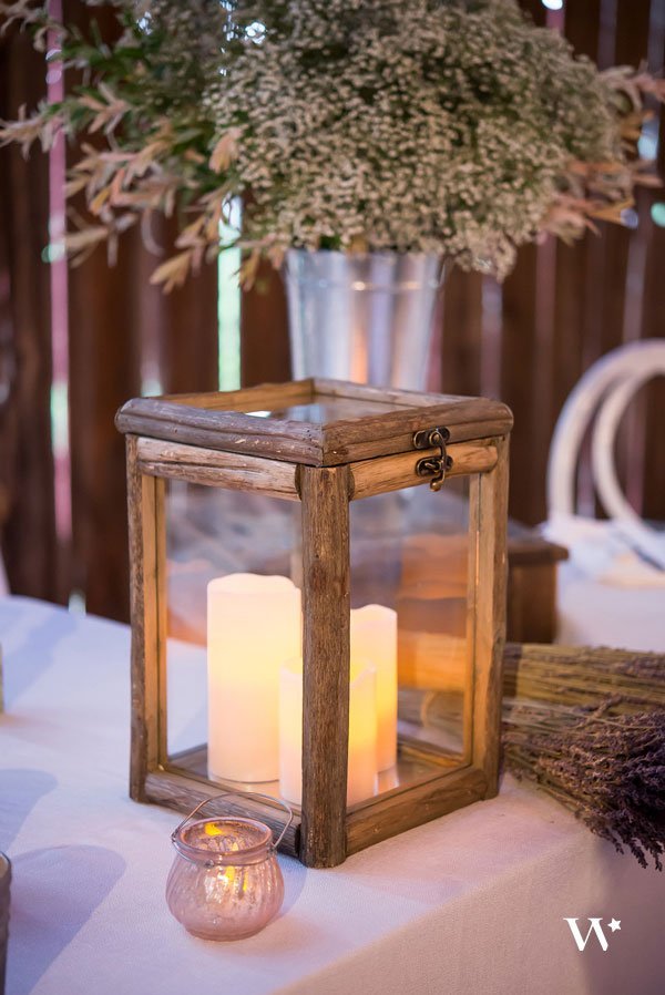 decor centre de table rustique, urne en bois pouvant servir de lanterne décorative, d'urne pour recueillir les messages des invités ou tout simplement d'accessoire décoratif